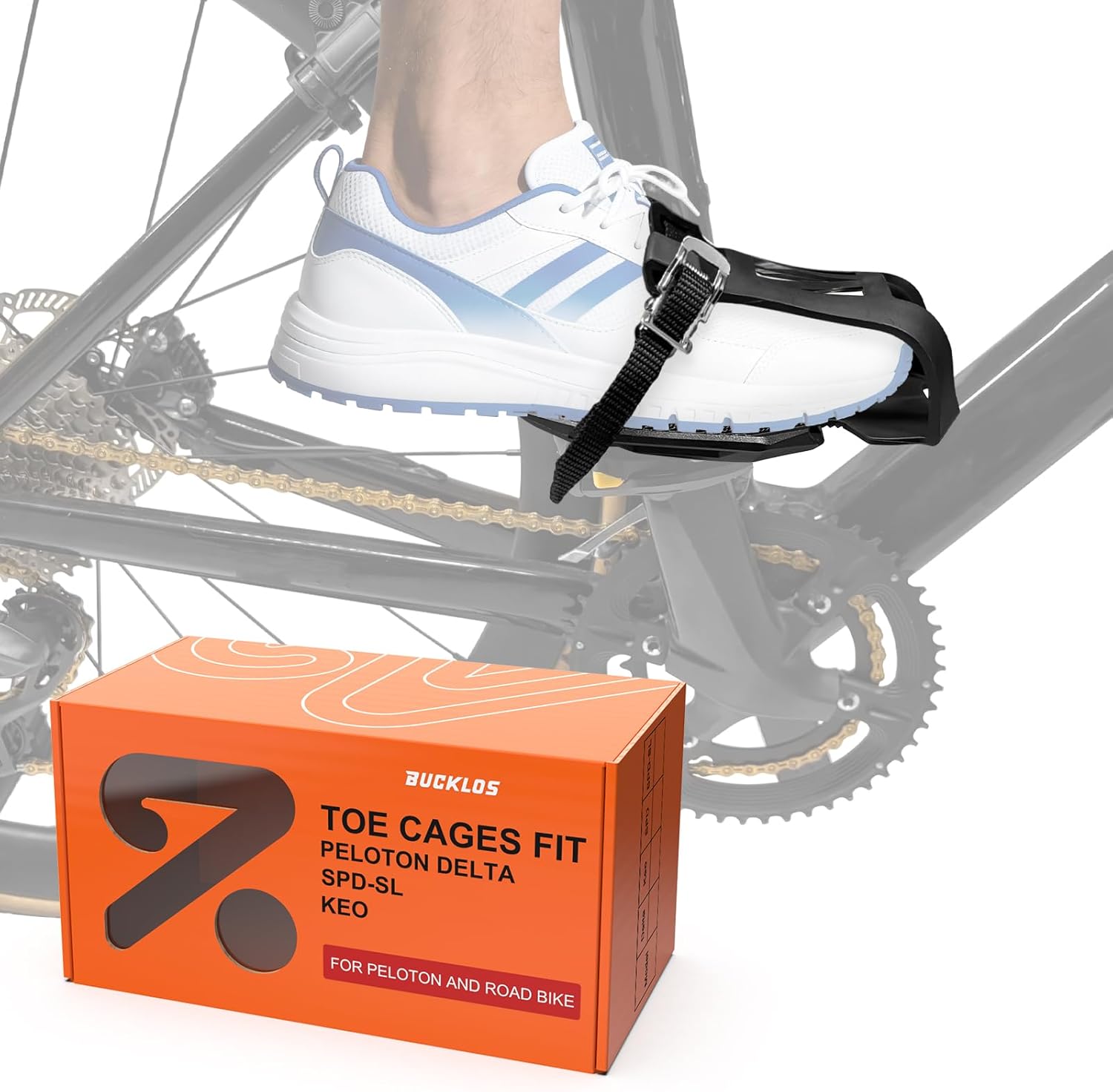 B357T Toe Caged Adapters For Peloton Bike
