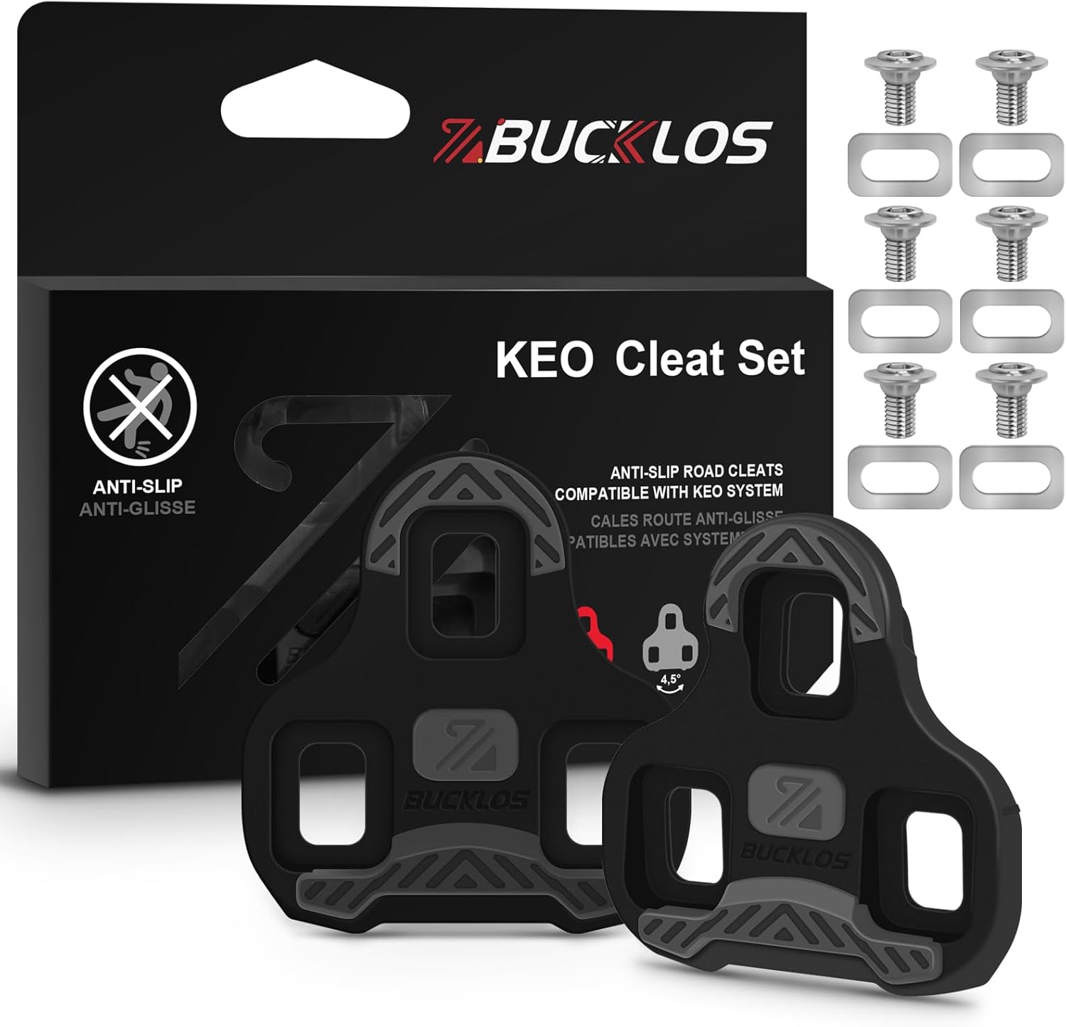 road pedal cleats 0/4.5/9 Degree KEO Cleat