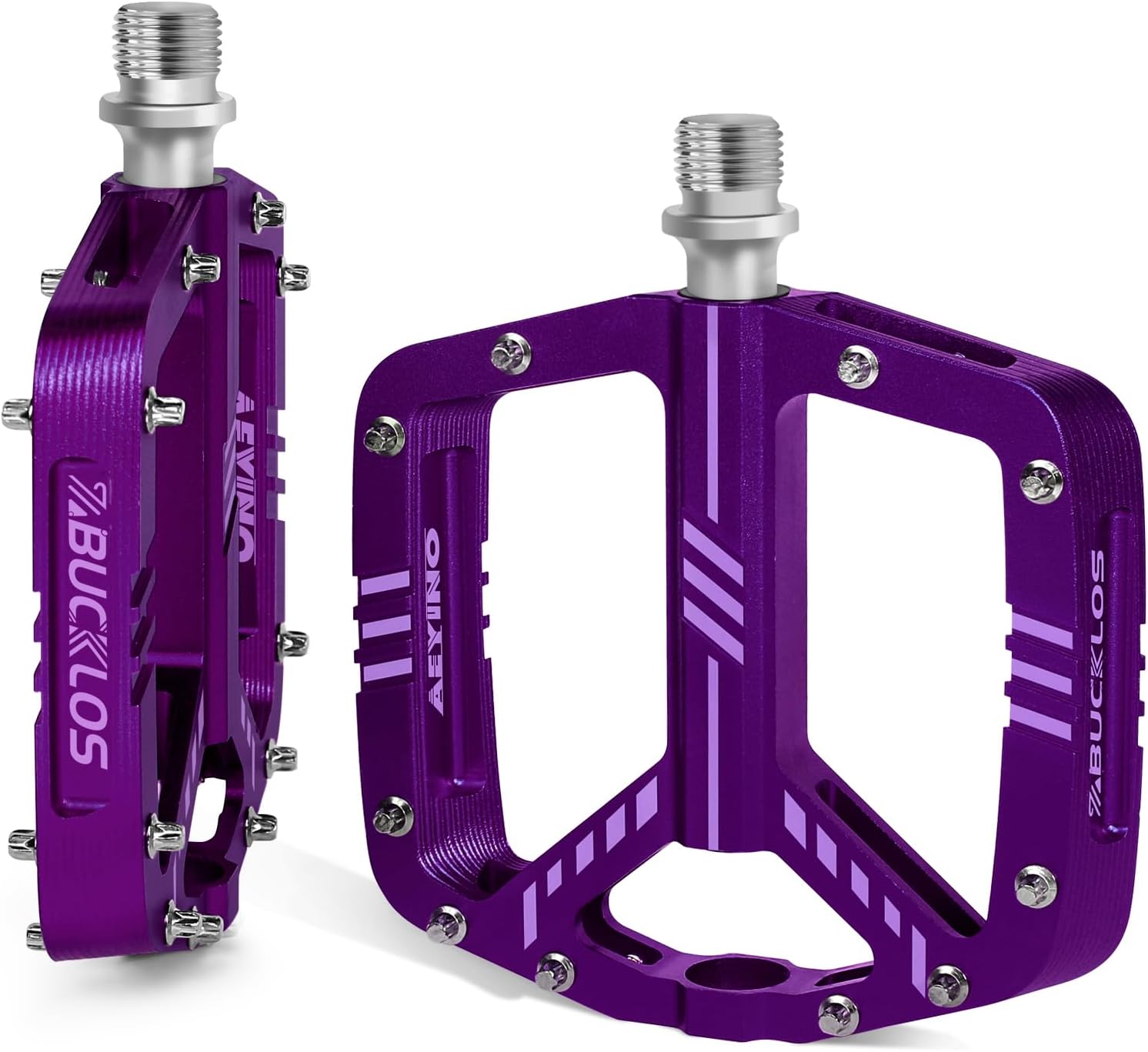 Bicycle Downhill Flat Pedals BUCKLOS MTB Flat Pedals Mountain