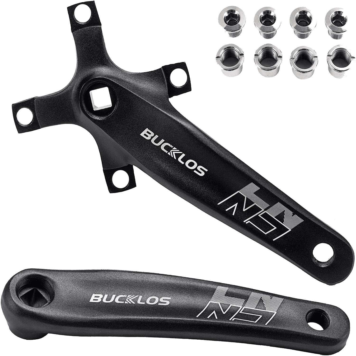 BUCKLOS Bike Crankset 104BCD 170mm Crank – Narrow Wide Chainring 30-42T, 1x Single Speed For MTB