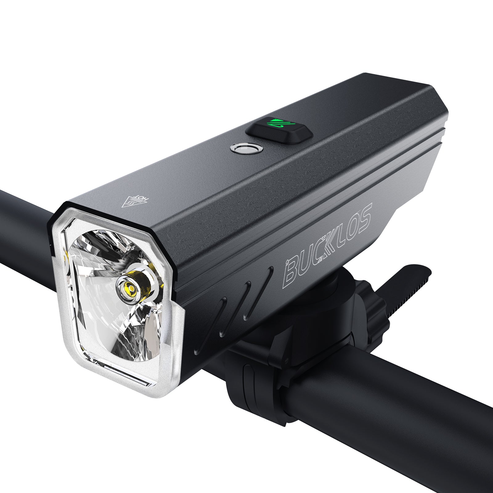 BUCKLOS 2000 Lumen bike headlight with 5 modes, 5000mAh battery