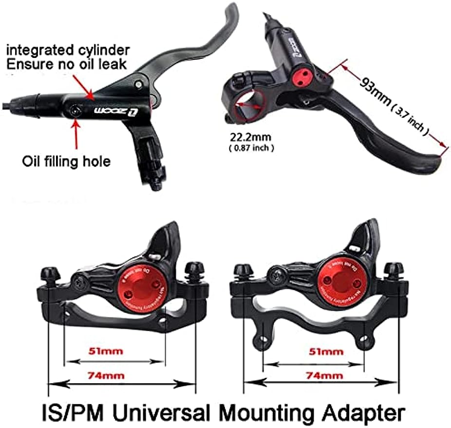 HB-875 Hydraulic Disc Brakes Set