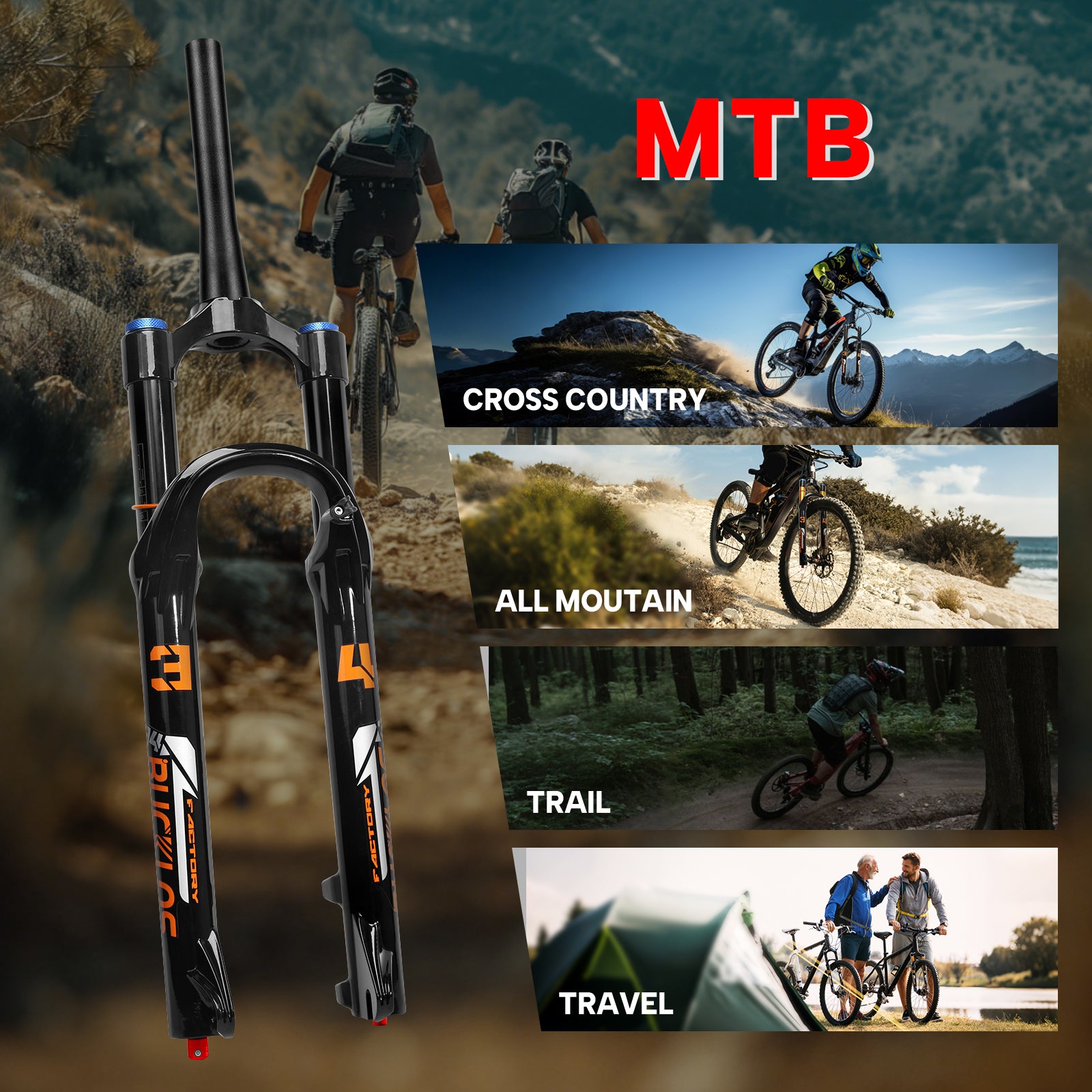 FACTORY34 26 27 5 29 34mm Stanchions Tapered Manual Air Fork BUCKLOS factory34-26-27-5-29-34mm-stanchions-tapered-manual-air-fork-bucklos