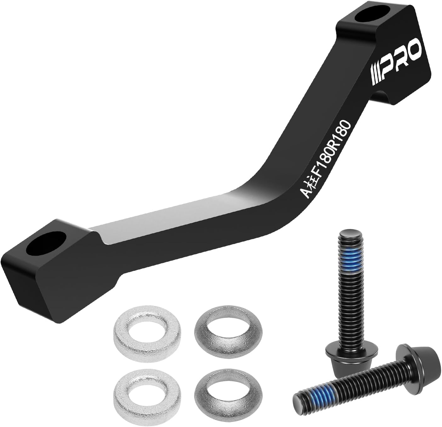 2025 IIIPRO BR-01 PM Front/Rear 160mm to 180mm Disc Brake Caliper Post Mount Adapter with Bolts(F/R-180A)