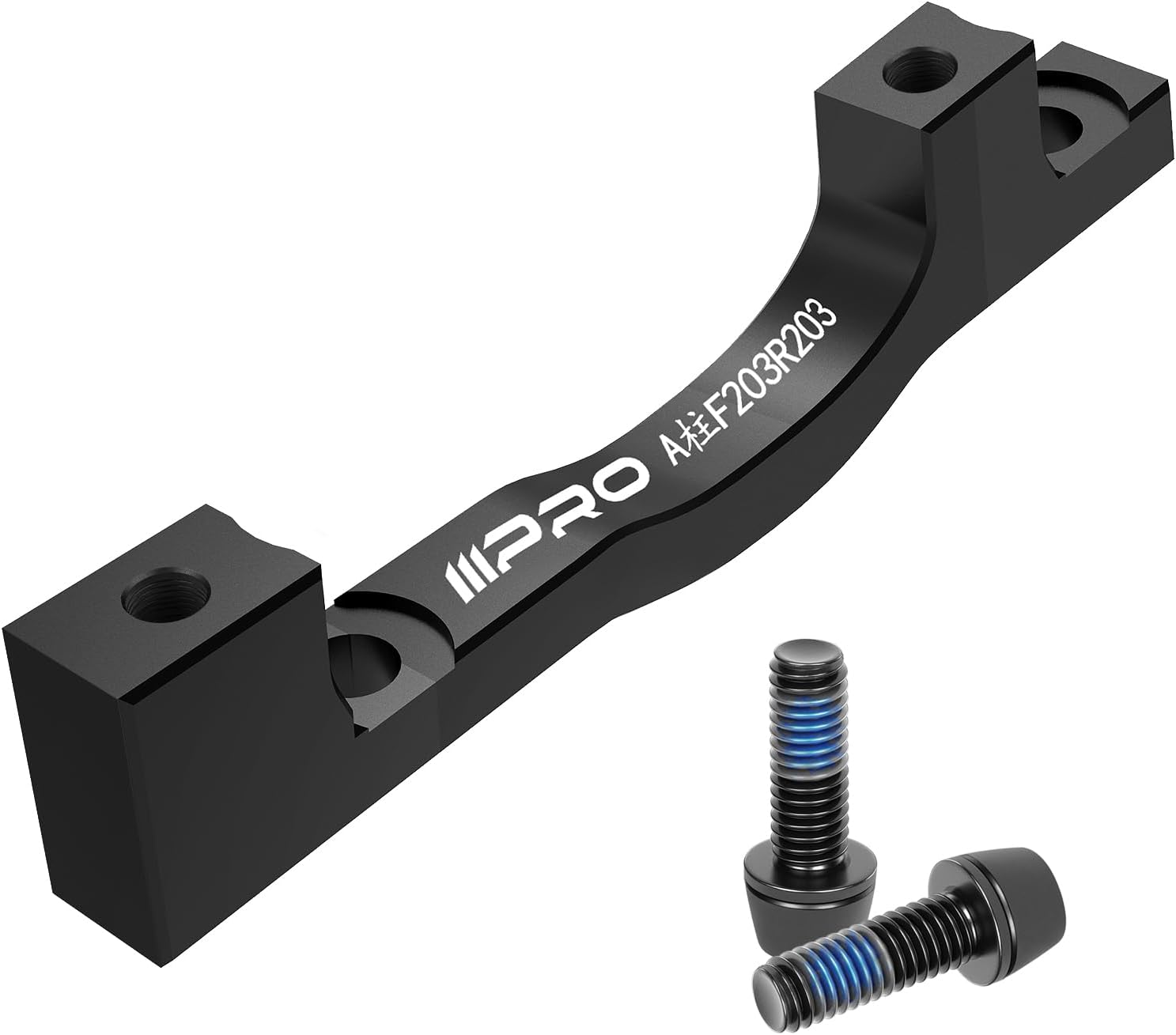 2025 IIIPRO BR-02 PM Front/ Rear 160mm to 203mm Disc Brake Caliper Post Mount Adapter with Bolts(F/R-203A)