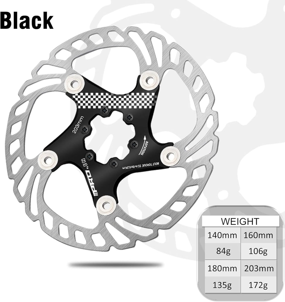 IIIPRO Floating Bike Disc Brake Rotor with 6 Bolts