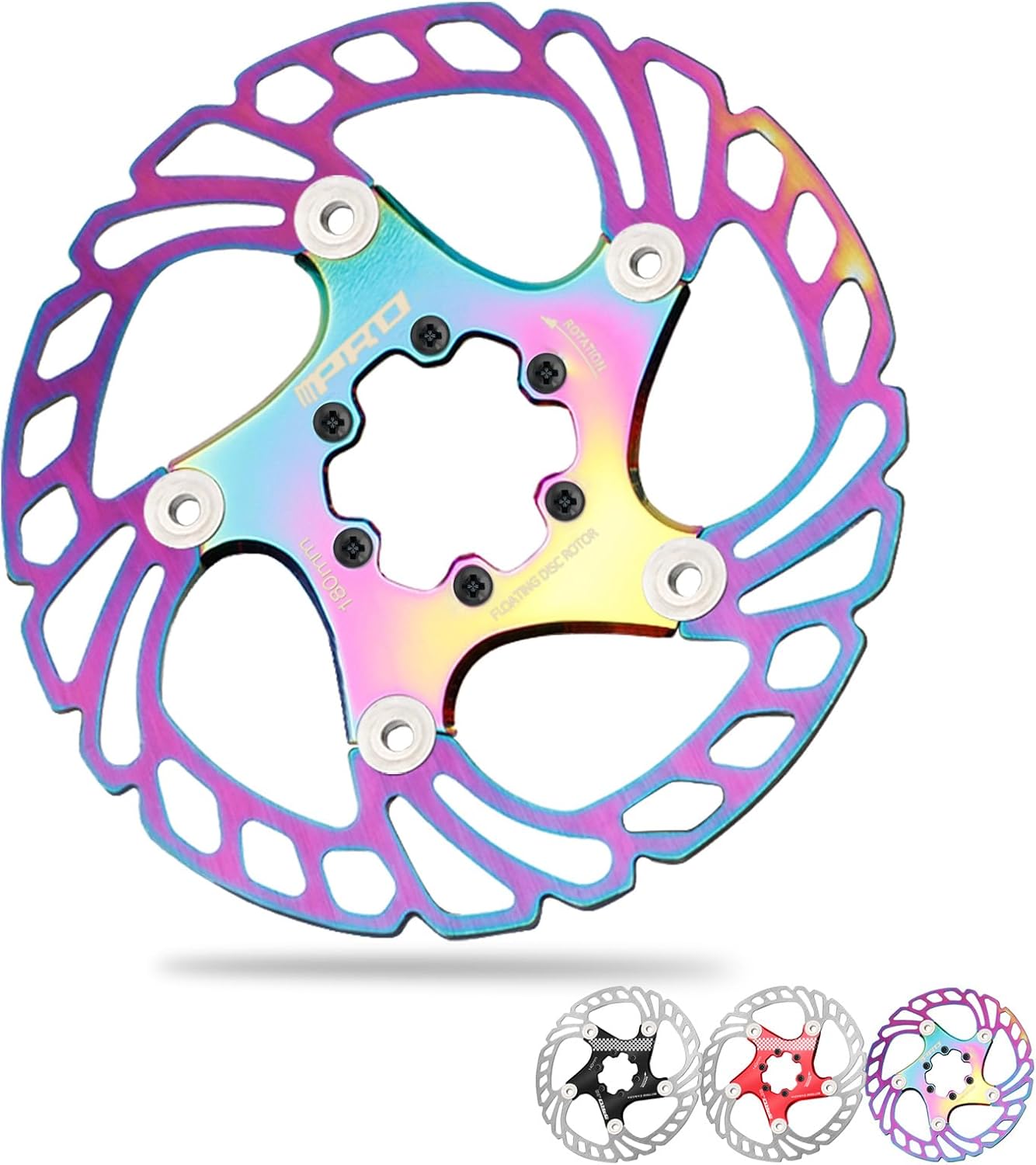 BUCKLOS IIIPRO 140mm 160mm 180mm 203mm Floating Bike Disc Brake Rotor with 6 Bolts