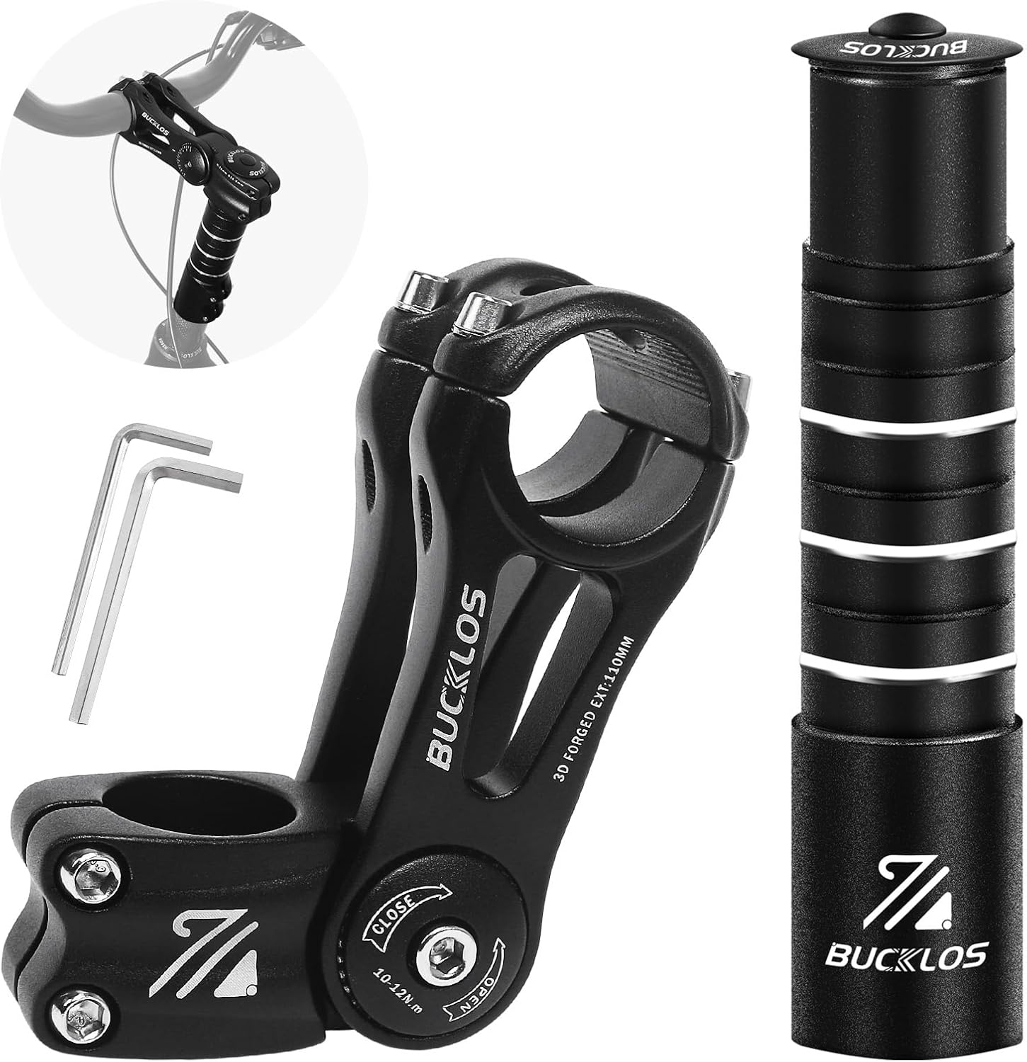 Adjustable Bike Stem Riser Kit