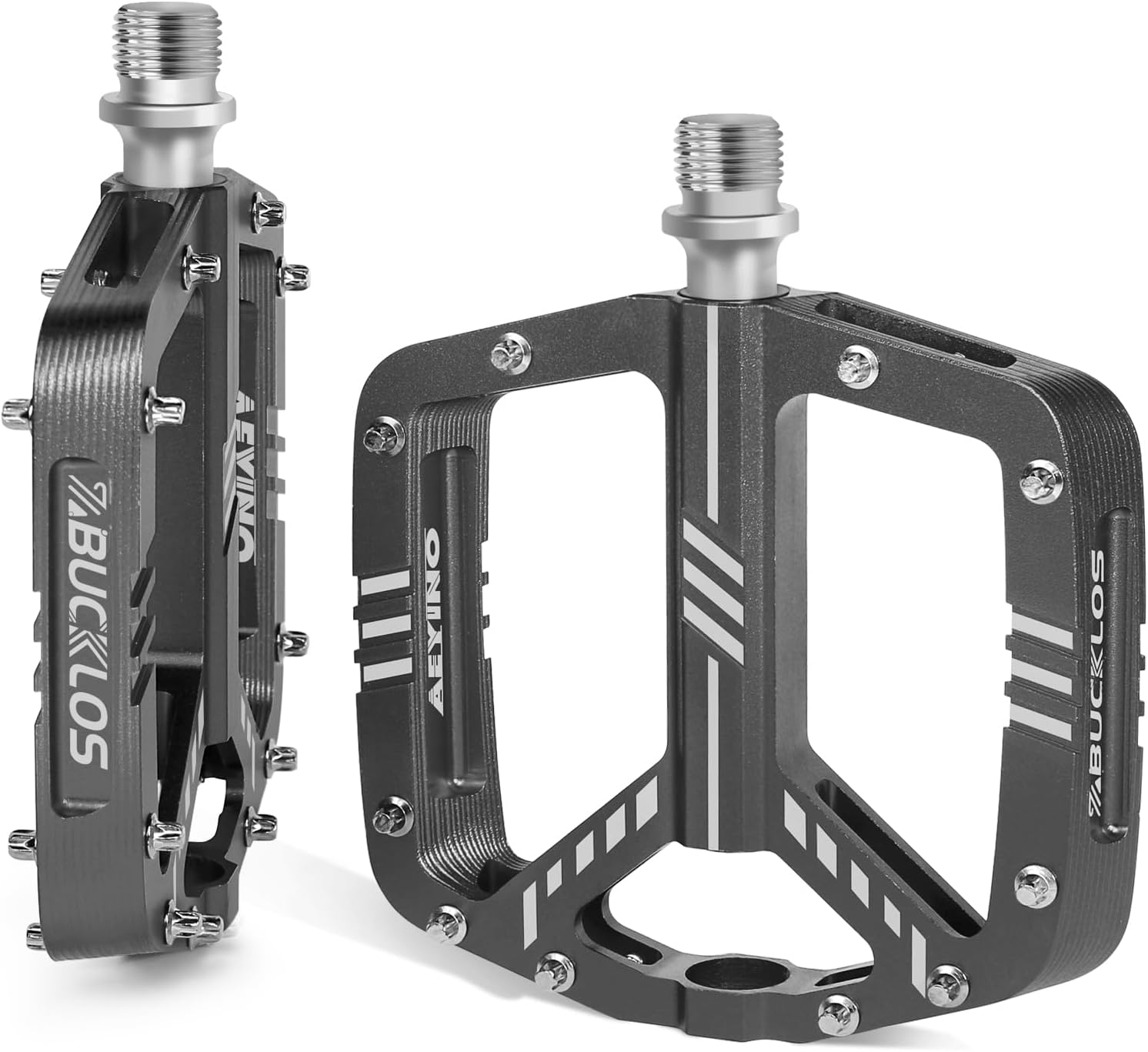baur pedals BUCKLOS MTB Flat Pedals Mountain Bike Pedals,Adult Road Bicycle Pedal
