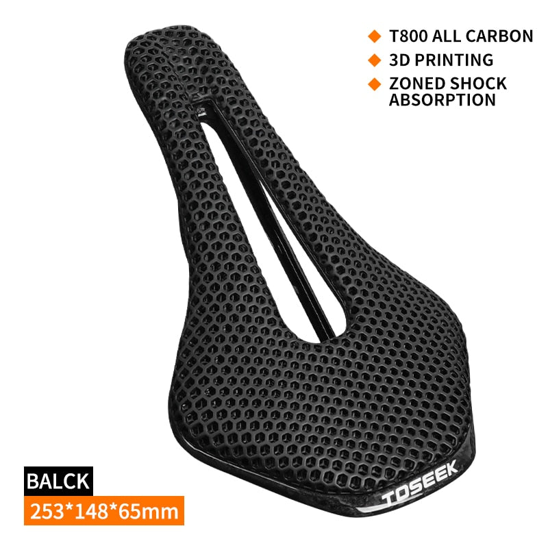 TOSEEK TS216 3D Printed  Ultralight Carbon Bike Saddle