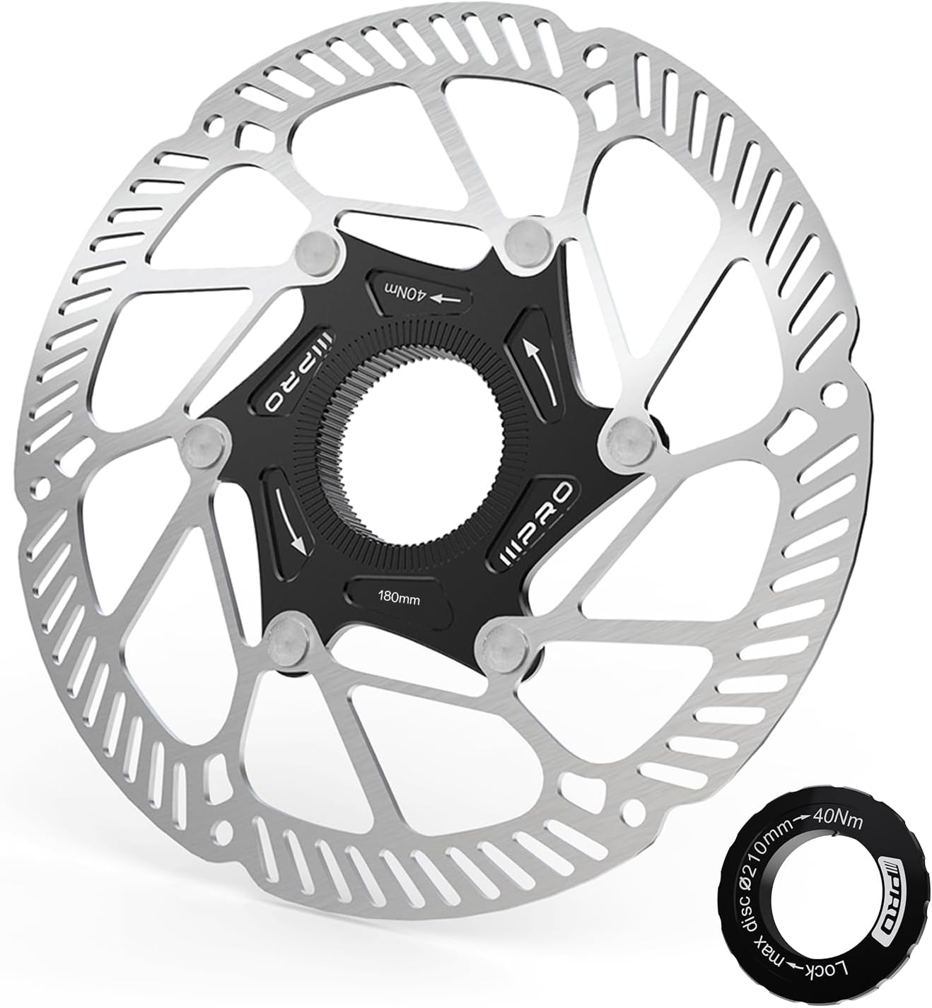 black-A2-centerlock-disc rotor-180mm