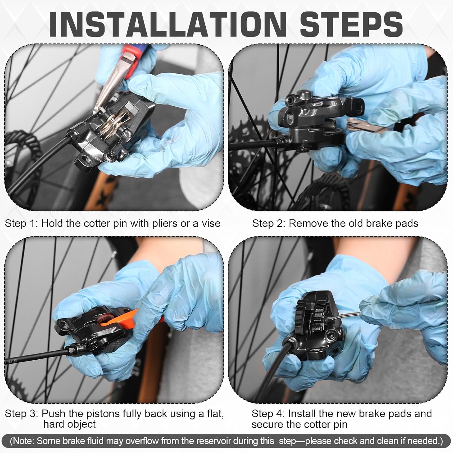 iiipro SRS Brake pads 4 piston installation guide
