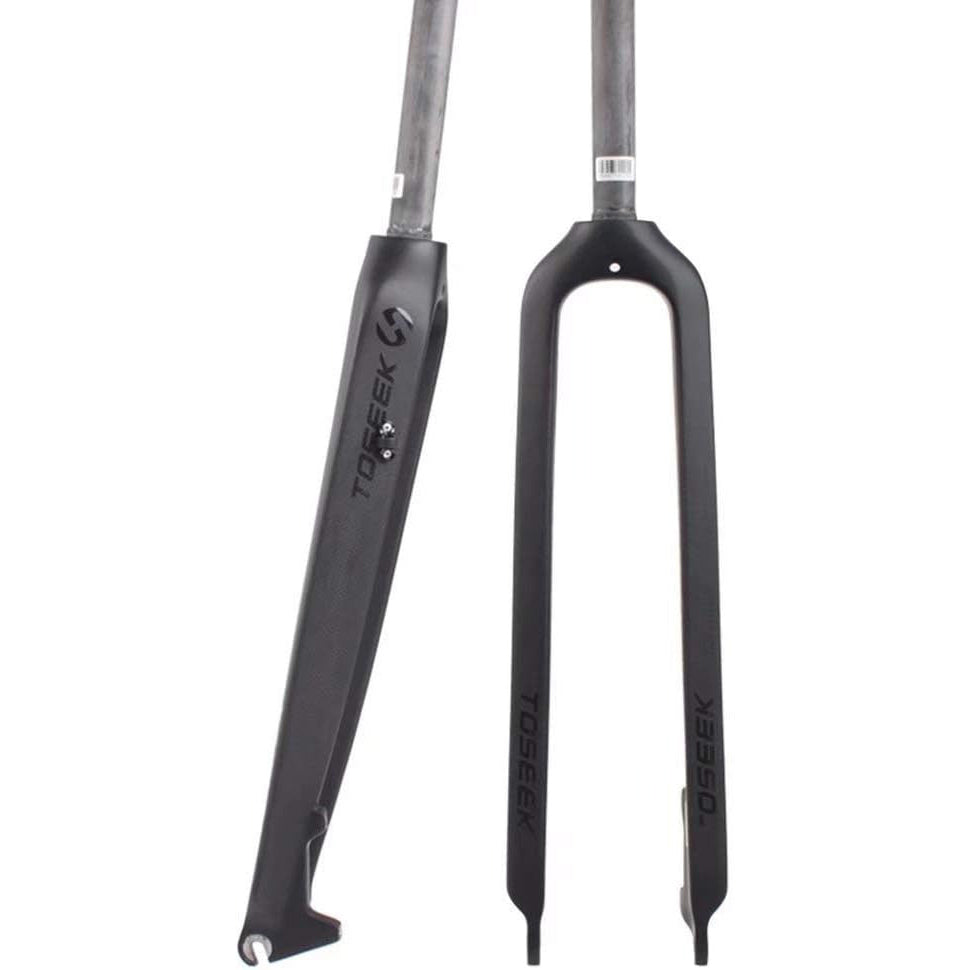 TOSEEK 26/27.5/29" Carbon Fiber Straight Rigid Disc Brake Fork