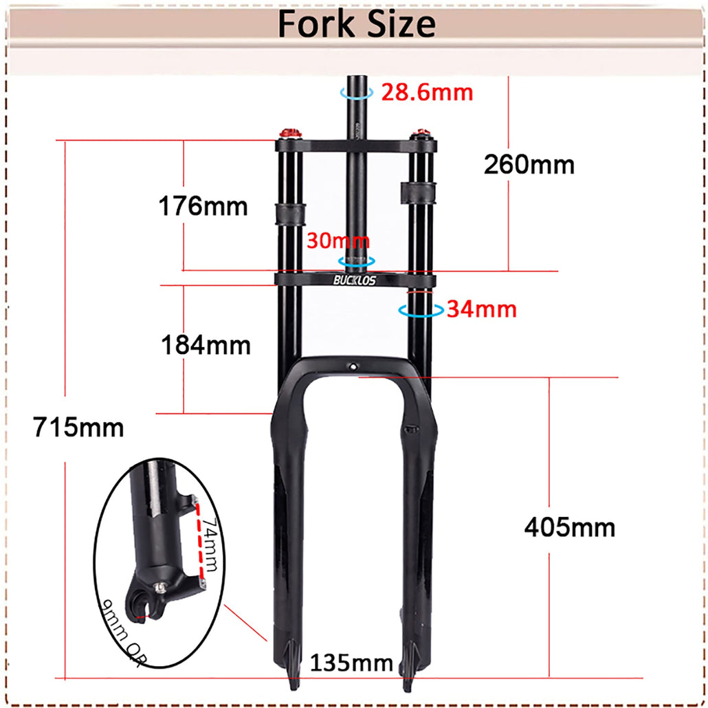 Air Suspension Fork Size