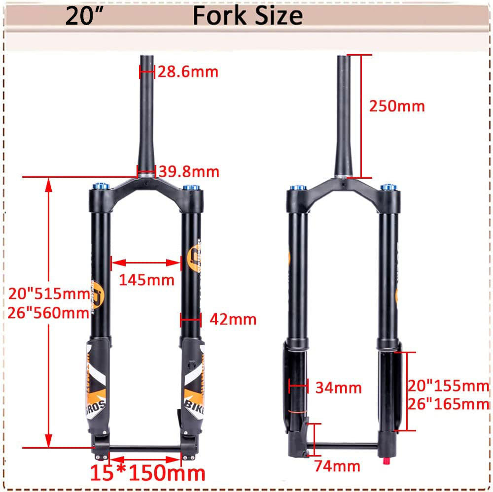 Air Fork Size