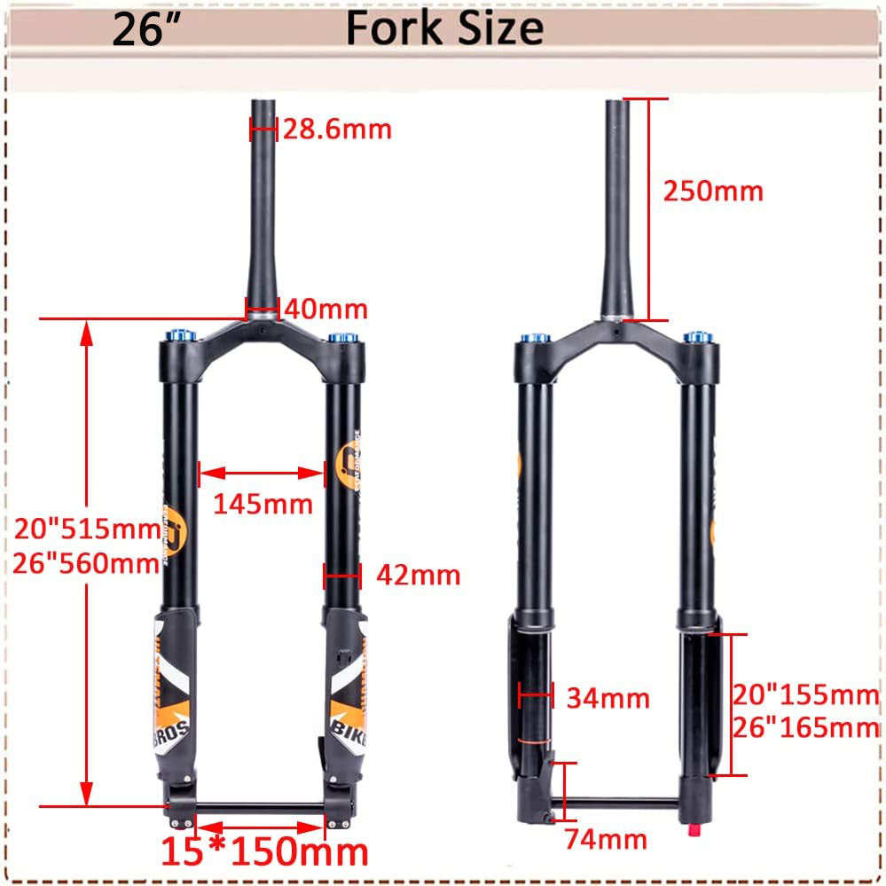 Air Fork Size