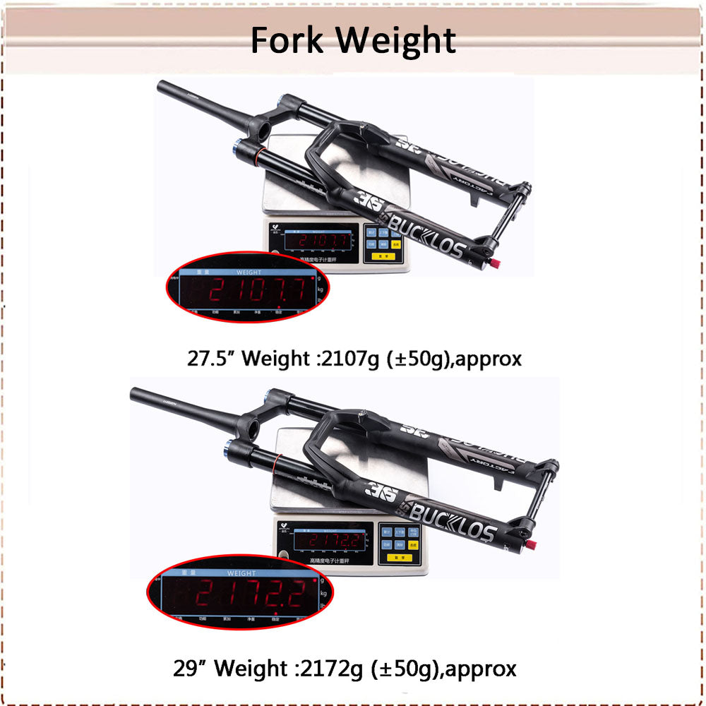 Bucklos Air Fork Weight