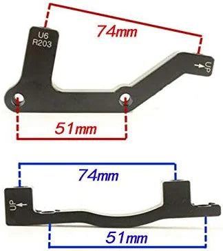 B554 PM Front/Rear 203mm Rotor Adapter DE