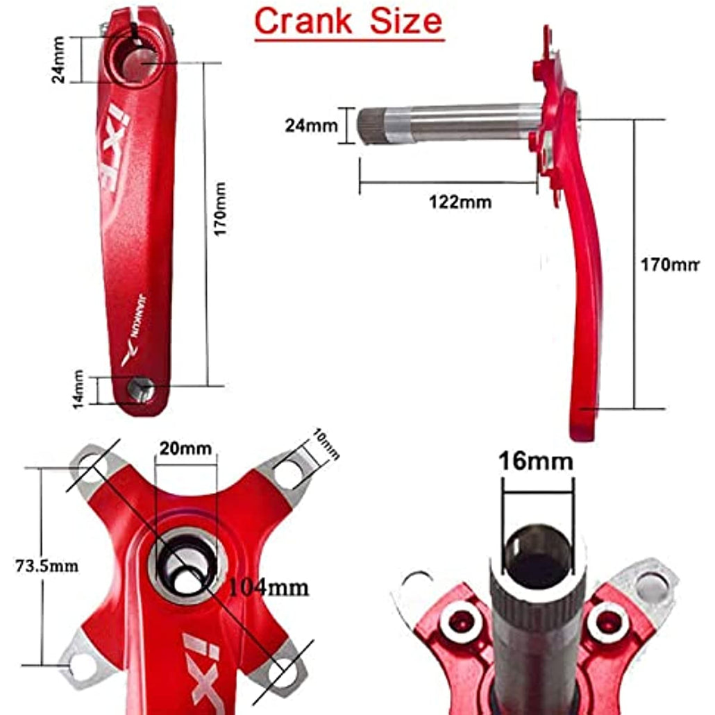 BK 104 BCD 32-38T Cranksets