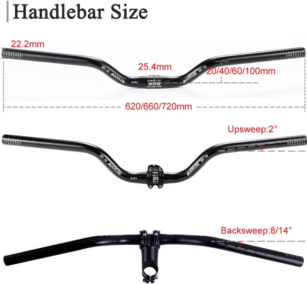 BR-20 25.4mm 20/40/60/100mm Handlebar UK