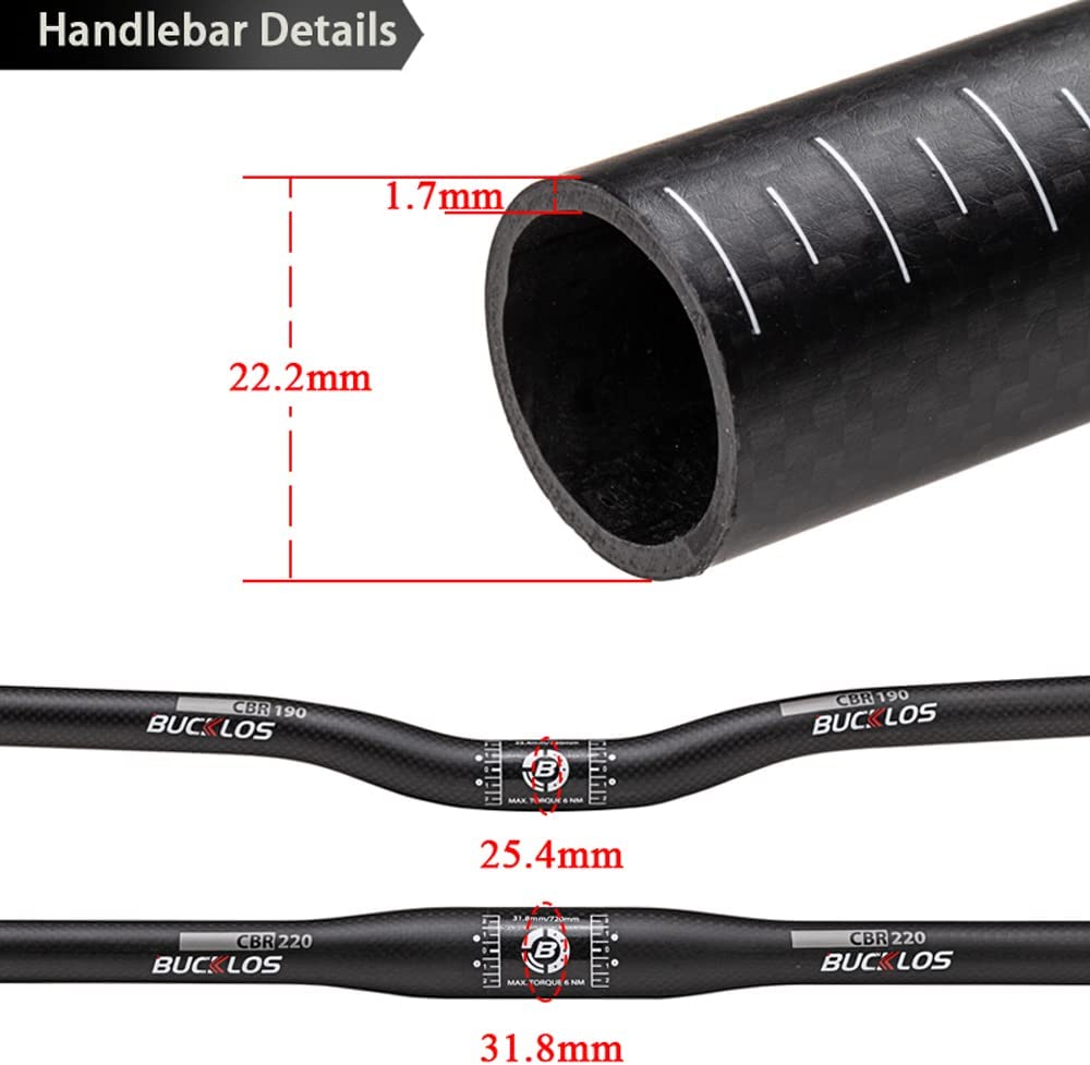 CBR220 φ31.8mm 660-720mm Carbon Handlebar UK