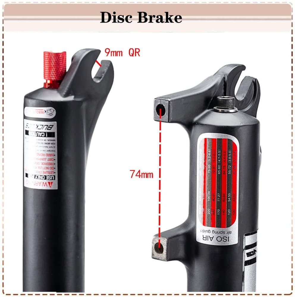 BUCKLOS 26/27.5/29 MTB Suspension Fork Travel 100mm BUCKLOS 26/27.5/29 MTB Suspension Fork Travel 100mm