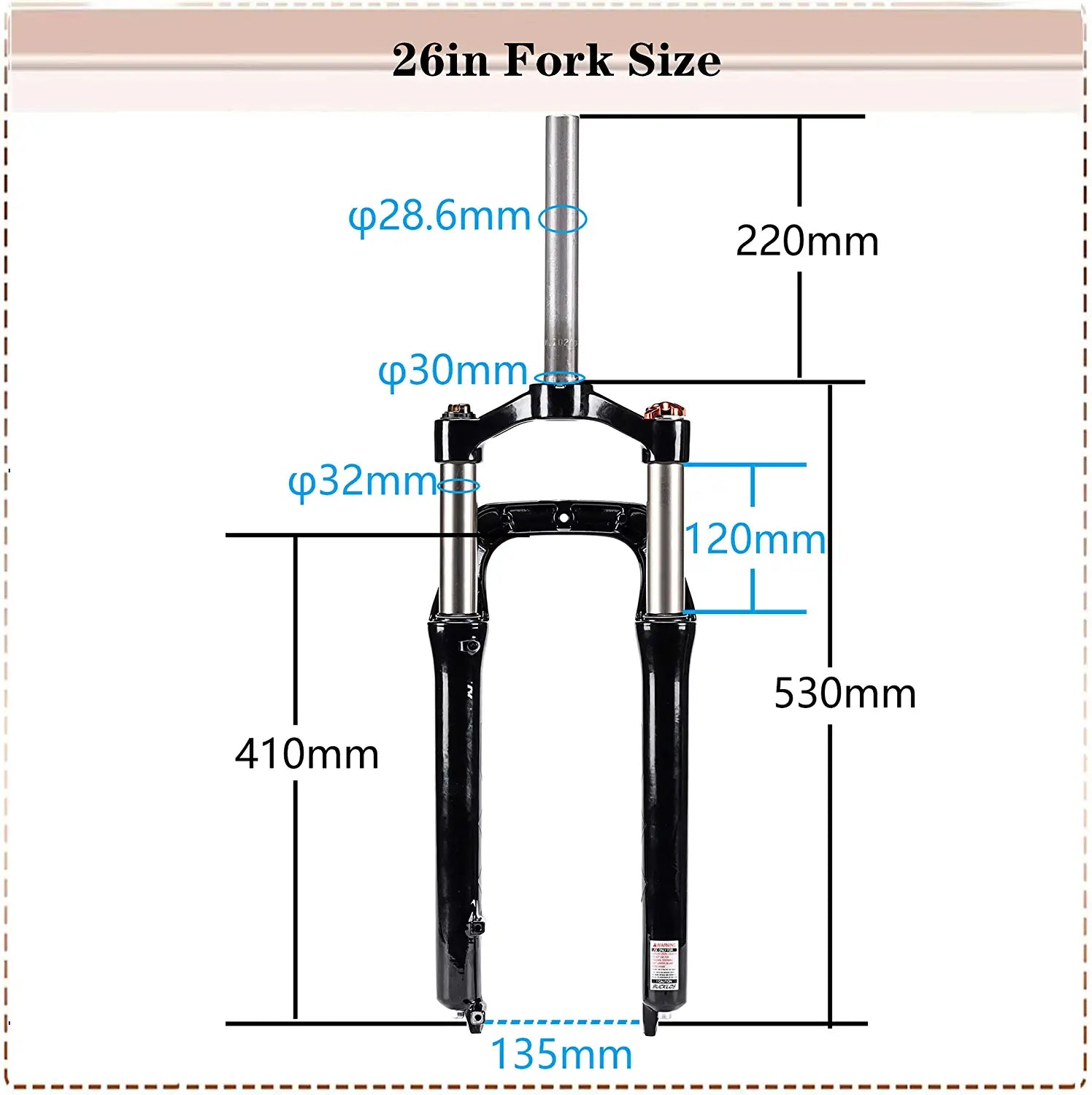 Coil Fork Size