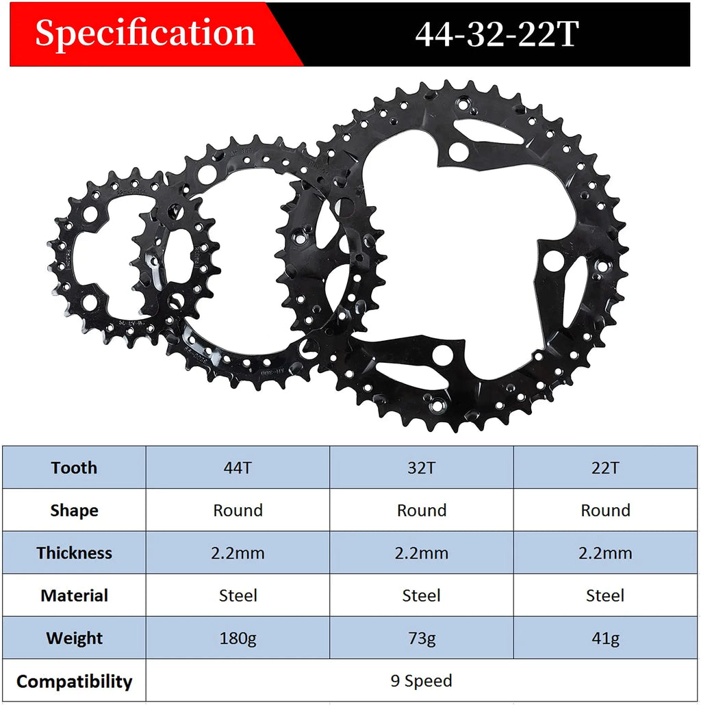 B326 104 BCD 42-32-24T Chainrings AU