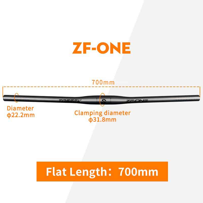 TOSEEK ZF-ONE Mtb Carbon Handlebar Bicycle Handlebar 31.8*580-720/740/760mm Matt Black Handlebars For Mountain Bike Accessories