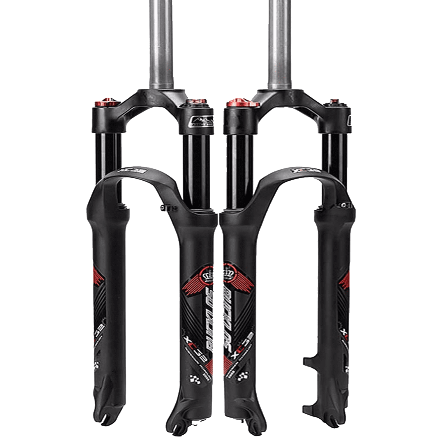 thumbnail interactive-video image 1 of BUCKLOS 120mm Travel Air Suspension Fork 26/27.5/29 MTB Fork – Rebound Adjust, Remote/Manual Lockout 1 of 3