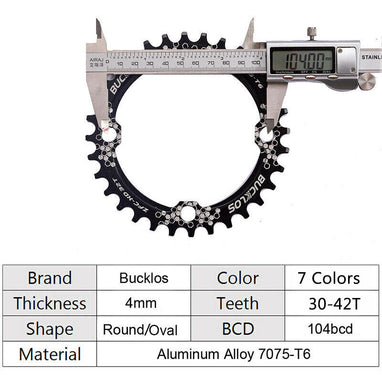 104 BCD 30-42T Chainrings Details